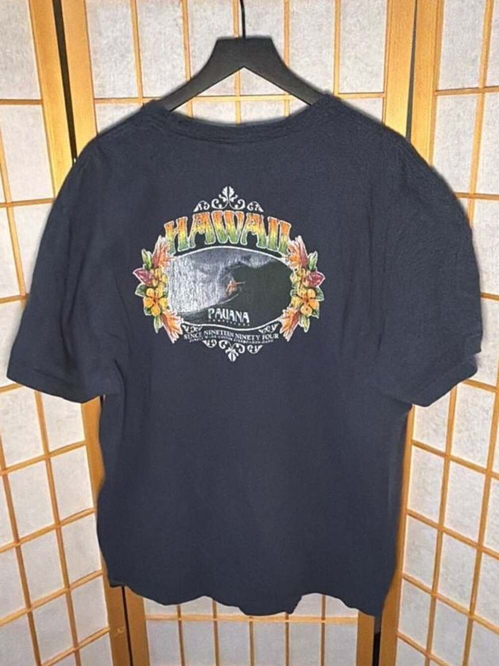 Old Navy Hawaii Pauana Surfboards T-Shirt XL Dark Gray